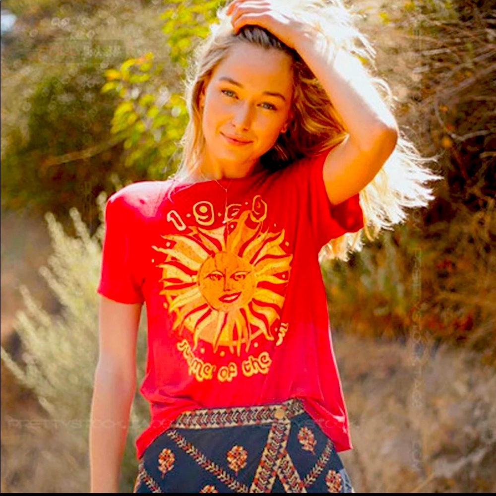 1969 Summer Of The Sun Ladies Graphic T-Shirt